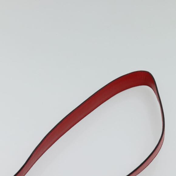 CELINE Chain Shoulder Bag Leather Red Gold - Picture 8 of 12